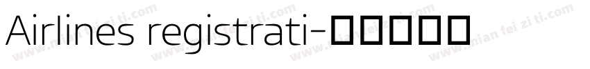 Airlines registrati字体转换